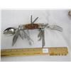 Image 4 : 199. Large Antique Pocket Camping Knife with Fork and Spoon
