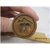 Image 3 : 202. Salesman Sample Round Wooden Butter Press