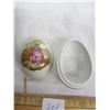 Image 4 : 203. Vintage French Limoges Egg Shaped Covered Ring Dish