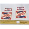 Image 1 : 210. Lot of 2 Double Dot Pepsi Upper and Lower Paper Labels