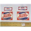 Image 1 : 211. Lot f 2 Double Dot Pepsi Labels Upper and Lower Paper Labels