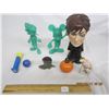 Image 6 : 218. Vintage Toy Lot Disney Figures, Sharon Osborn Figure, Pez, Large Marble
