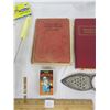 Image 4 : 221. Vintage Toy, Lot of Books, Doll, Bottle Brush, Harness