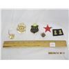 Image 1 : 224. Lot of Vintage Badges and Pins CAA Safety Patrol, Pips, Fire Fighter Ect.