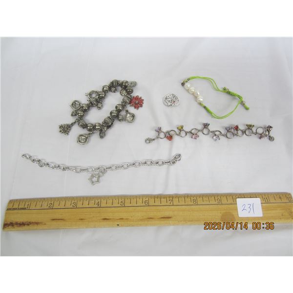 231. Lot of Vintage Charm Bracelets