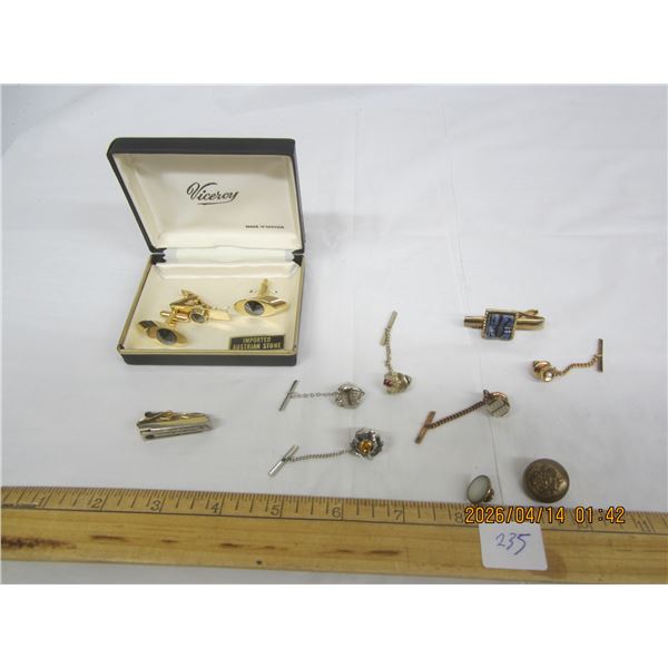 235. Lot of Vintage Tie Clips and Pins