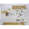 Image 1 : 237. Mixed Vintage Lot Jewelry, Coins, Watch, Paperwork Ect.