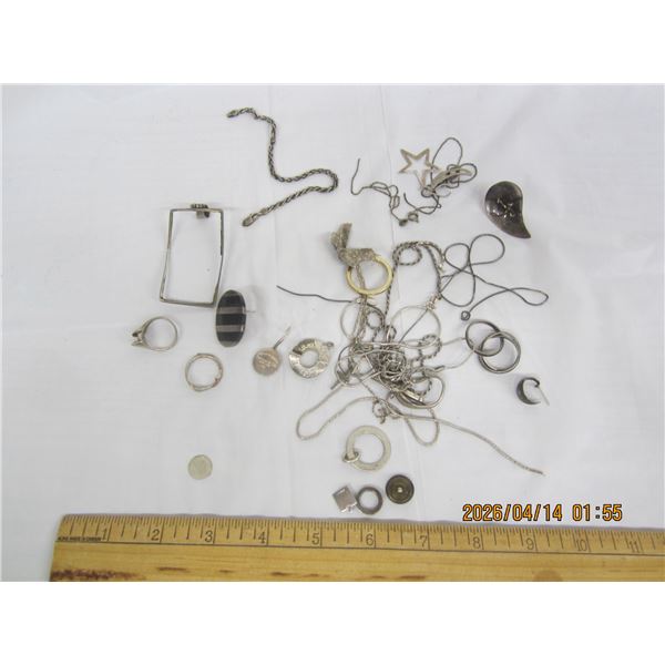 241. Scrap Sterling Silver Jewelry 925 Lot 83.2 Grams of Silver