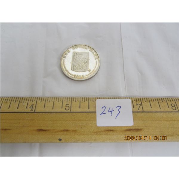 243. 2018 Sterling Silver Royal Bank Coin 12.4 Grams