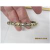 Image 3 : 245. Sterling Silver 925 Bracelet with Gold Wash Accents