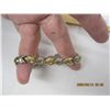 Image 4 : 245. Sterling Silver 925 Bracelet with Gold Wash Accents