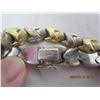 Image 5 : 245. Sterling Silver 925 Bracelet with Gold Wash Accents