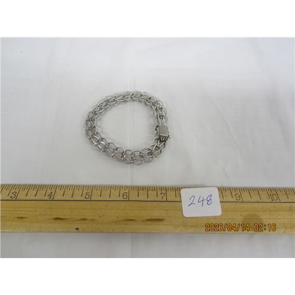 248. Sterling 925 Silver Charm Bracelet 15.7 Grams