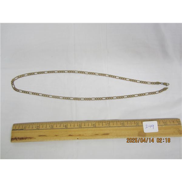 249. Sterling Silver 925 Long Chain with a Gold Wash