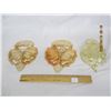 Image 5 : 251. 3 Vintage Carnival Glass Nut Dishes No Chips