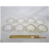 Image 1 : 253. Lot of 8 White with a Gold Rim Fire King Coffee Cups No Chips