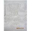 Image 3 : 256. Lot of 8 Vintage Crystal Liqueur Glasses Good Shape
