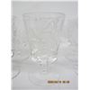 Image 4 : 257. Lot of 8 Vintage Crystal Wine Glasses in Good Shape