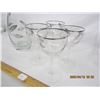 Image 8 : 261.Antique Wine Pitcher with 4 Glasses Decorated with Silver Good Condition