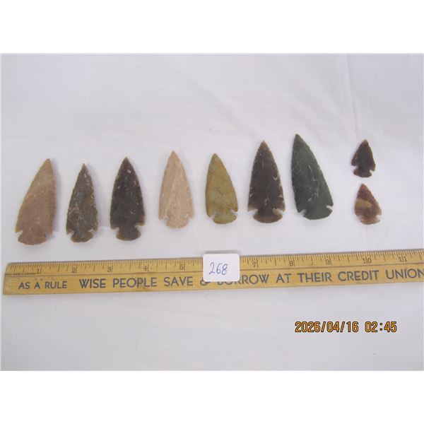 268. Lot of Sharpened Rocks