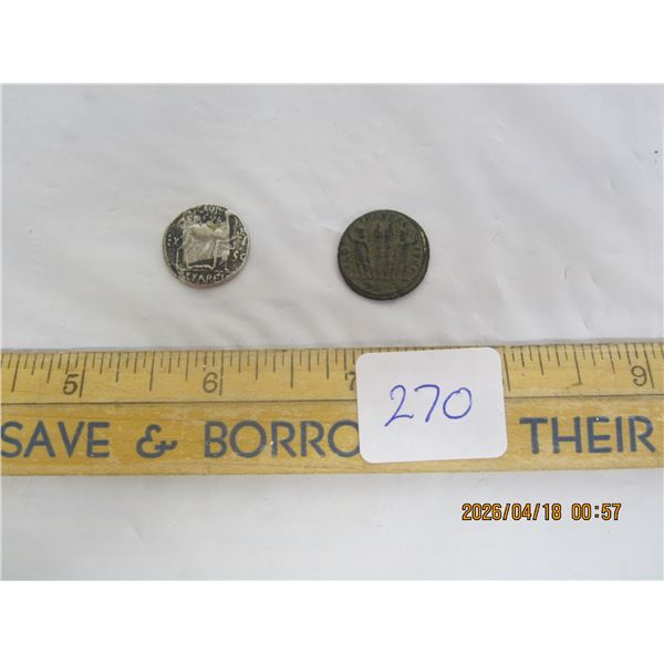 270. 2 Antique Roman Coins