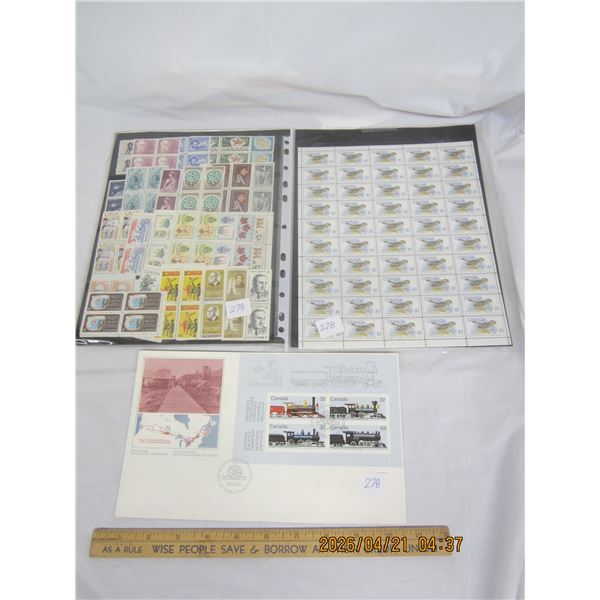 278. Vintage Canadian Collectors Stamp Lot