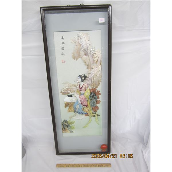 286. Chinese Shadow Box 3D Picture in Good Shape