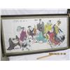 Image 1 : 287. Chinese Large Watercolor Painting 57 inches by 31 inches