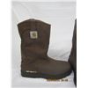 Image 2 : 297. Carhartt Size 10.5 Waterproof Work Boots Look almost New Condition