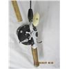 Image 9 : 299. Antique Steel Fishing Rod with a Penn Lifeline