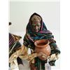 Image 3 : 2 Vintage Paper Mache Dolls Mexican Folk Art 19.5 tall