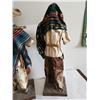 Image 6 : 2 Vintage Paper Mache Dolls Mexican Folk Art 19.5 tall