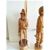 Image 3 : 2 Wooden Sculptutres 13"Tall Hand Carved