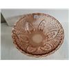 Image 3 : Vintage Amber Glass Footed Serving Bowl 10"