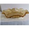Image 2 : Vintage Yellow Amber Fruit Bowl 11"