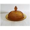 Image 1 : Vintage Indiana Amber Glass Dutter Dish 8.5 Long
