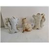 Image 6 : 2 German Vintage Vases 5.5" and Antique German Cat 5"