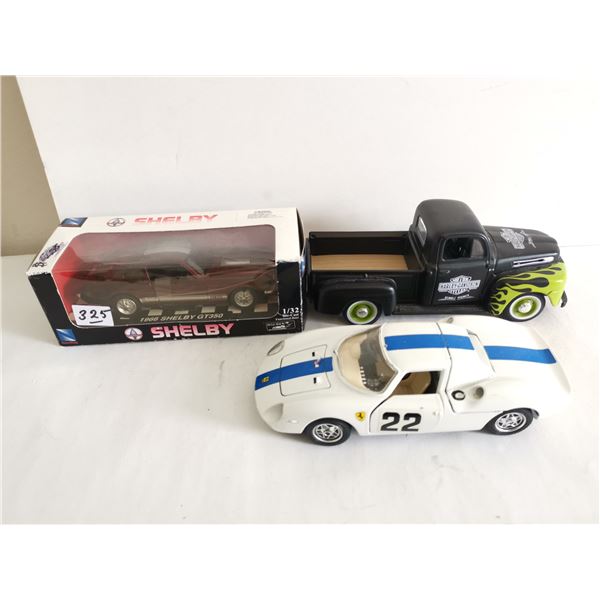 3 Toy Lot 1:24- 1:25 and 1:32 Shelby