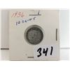 Image 1 : 1936 Silver Canada 10 cents