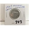Image 1 : 1967 Silver 25 cents Diving Cougar