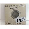 Image 1 : Great Britain 1917 Silver Three Pence