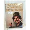 Image 1 : Cup of Coffee Tin Sign 12"x8"