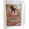 Image 1 : Mack Trucks Tin Sign 12"x8"