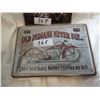 Image 3 : Indian Motorcycle + Gas Pump Tin Signs 12"x8"