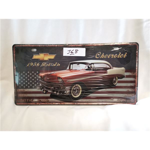 1956 Chev Bel Air License Plate