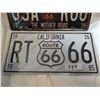 Image 3 : Two Route 66 License Plate