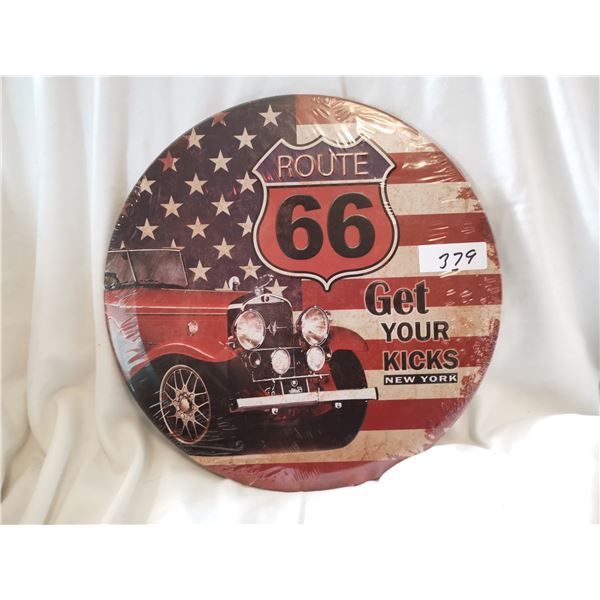 Route 66 Tin Sign 12"