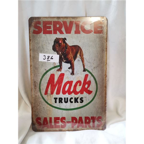 Mack Truck Tin Sign 12"x8"