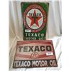 Image 1 : Two Texaco Tin Sign 12"X8"