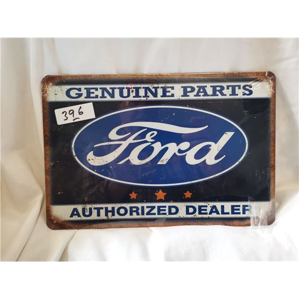 Ford Dealer Tin Sign 12"X8"